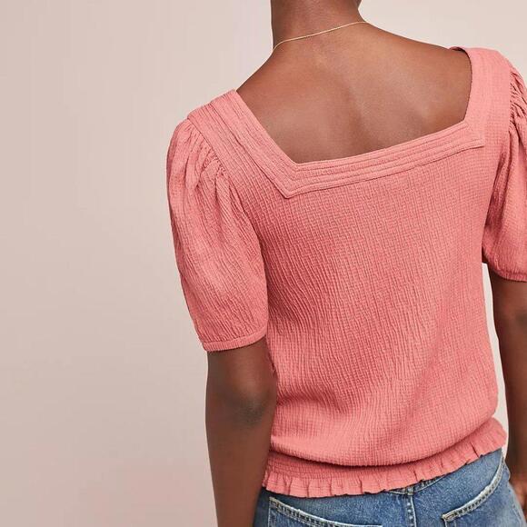 Anthropologie - Vanessa Smocked Top Dolan Left Coast - Medium - Picture 2 of 8